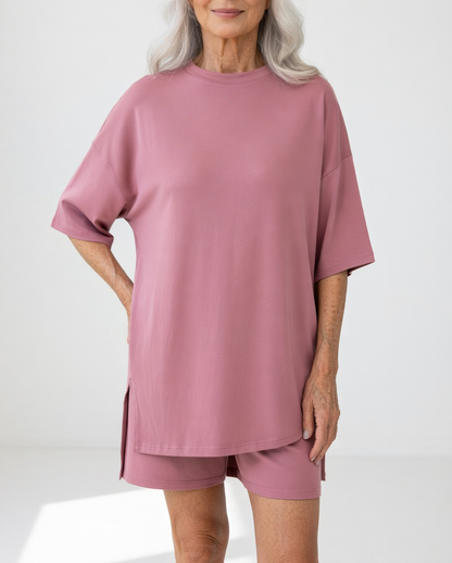 Louisette — Conjunto de camiseta oversize y short
