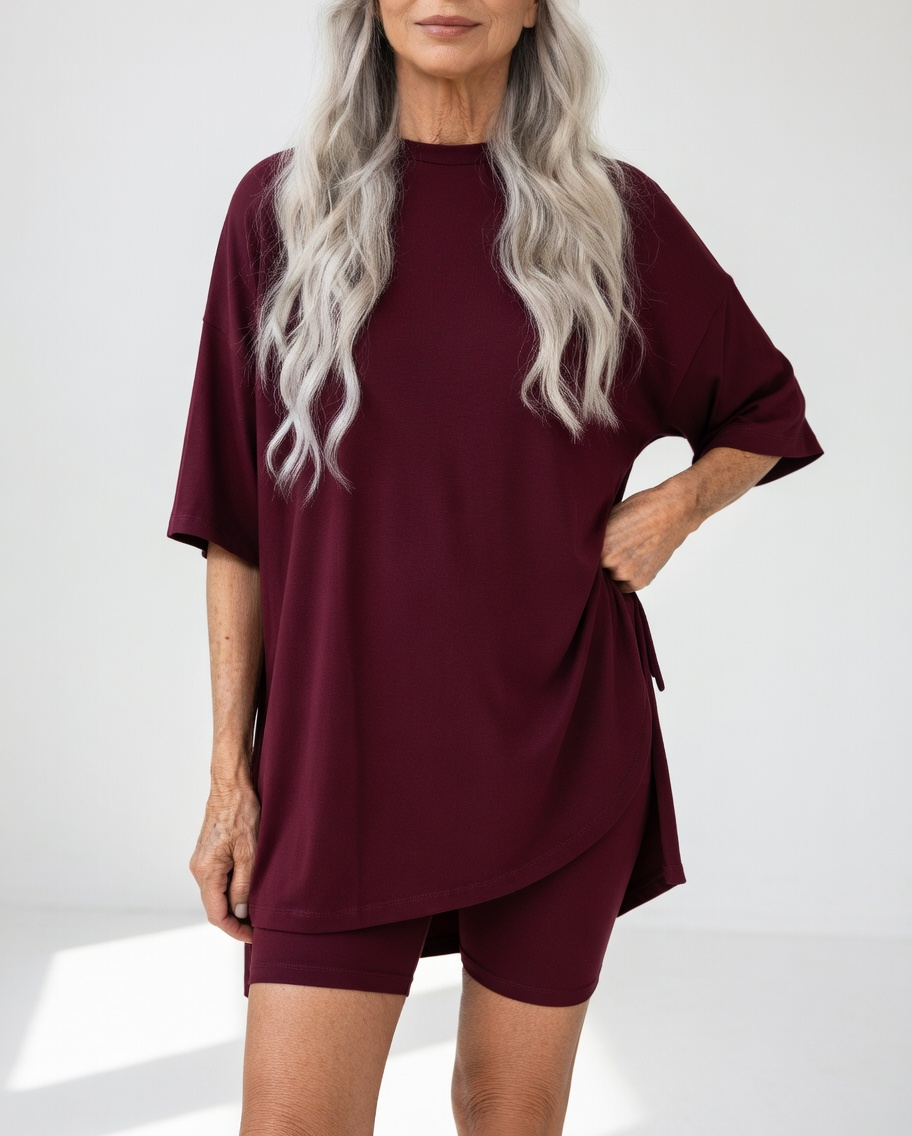 Louisette — Conjunto de camiseta oversize y short