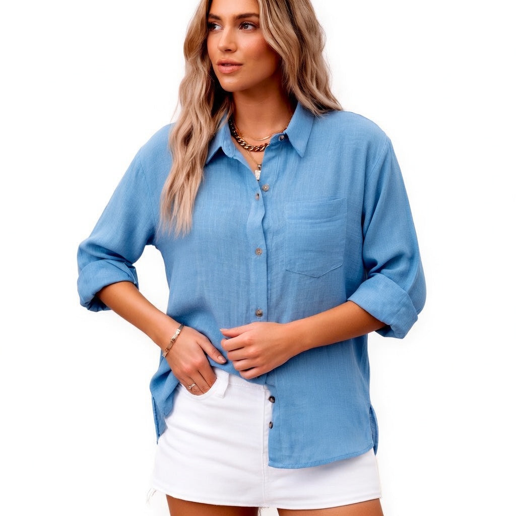 Romane — Blusa de algodón elegante y atemporal