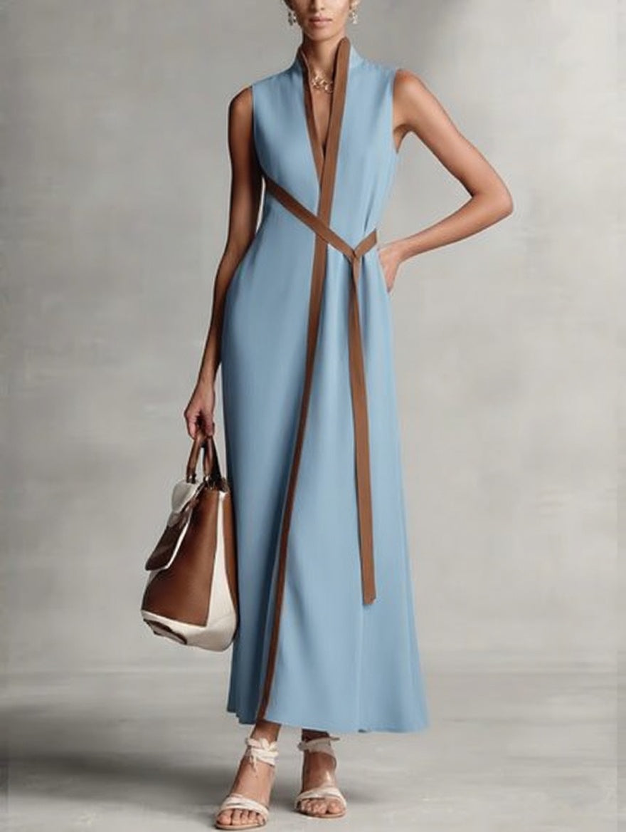 Éléonore — Vestido largo elegante con silueta estructurada
