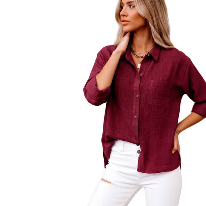 Romane — Blusa de algodón elegante y atemporal