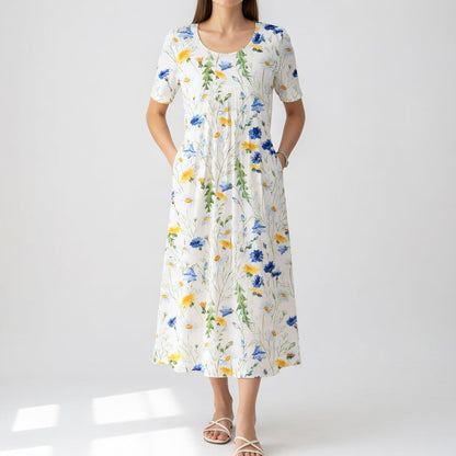 Doreen — Vestido midi elegante con volantes