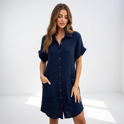 Béatrice — Vestido camisero elegante y versátil