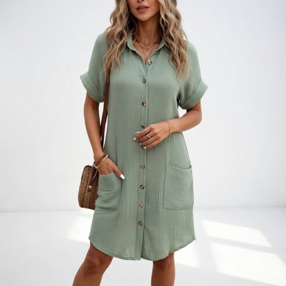 Béatrice — Vestido camisero elegante y versátil