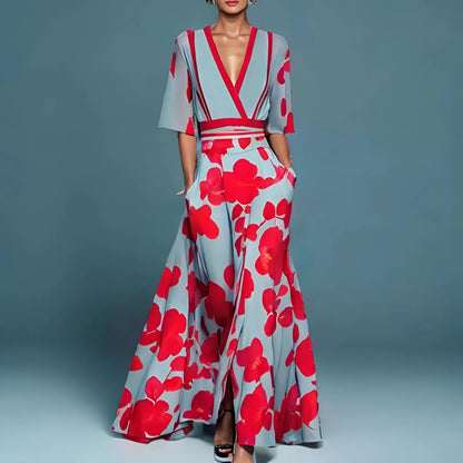 Alessandra — Vestido fluido elegante con escote en V