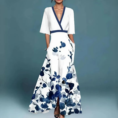 Alessandra — Vestido fluido elegante con escote en V