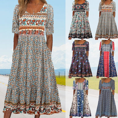 Julie — Vestido bohemio elegante y cómodo