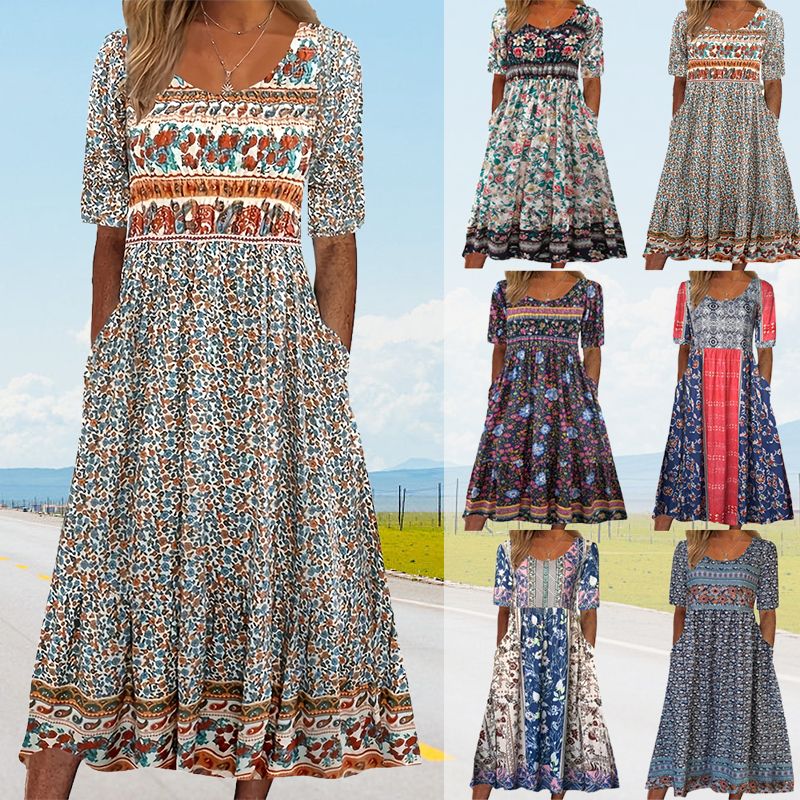 Julie — Vestido bohemio elegante y cómodo