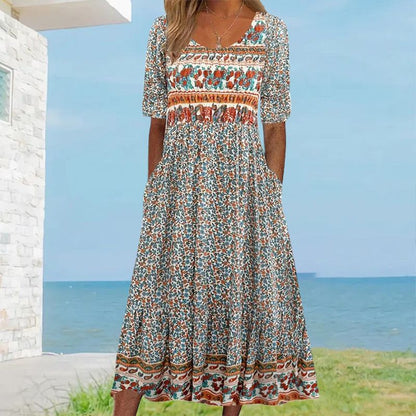 Julie — Vestido bohemio elegante y cómodo