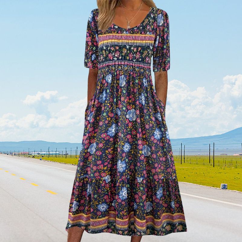 Julie — Vestido bohemio elegante y cómodo