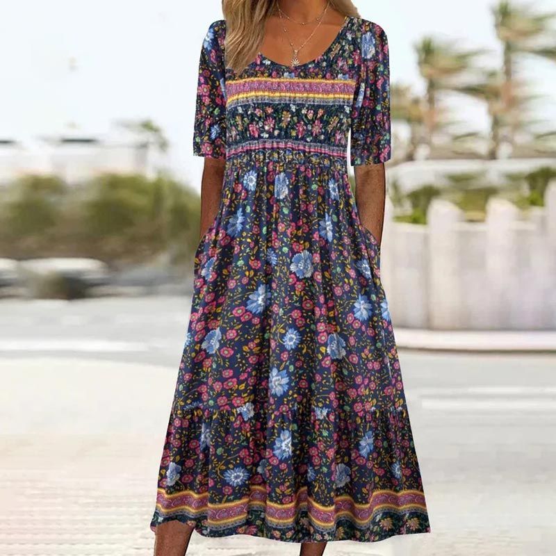 Julie — Vestido bohemio elegante y cómodo
