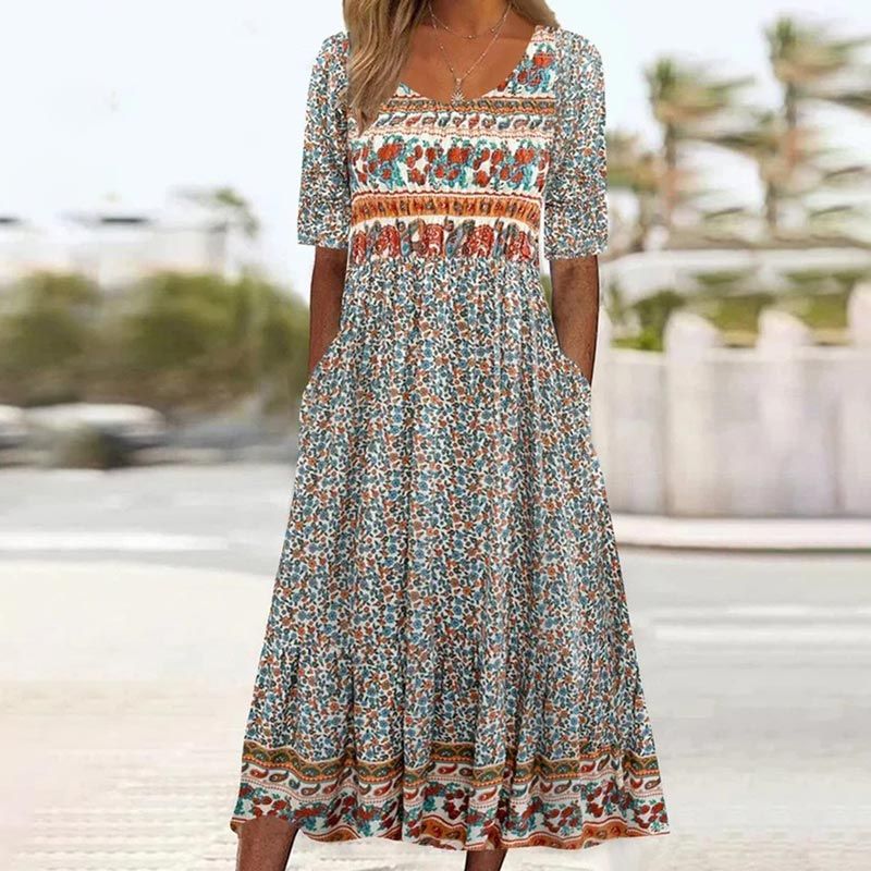 Julie — Vestido bohemio elegante y cómodo