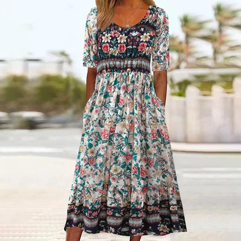 Julie — Vestido bohemio elegante y cómodo