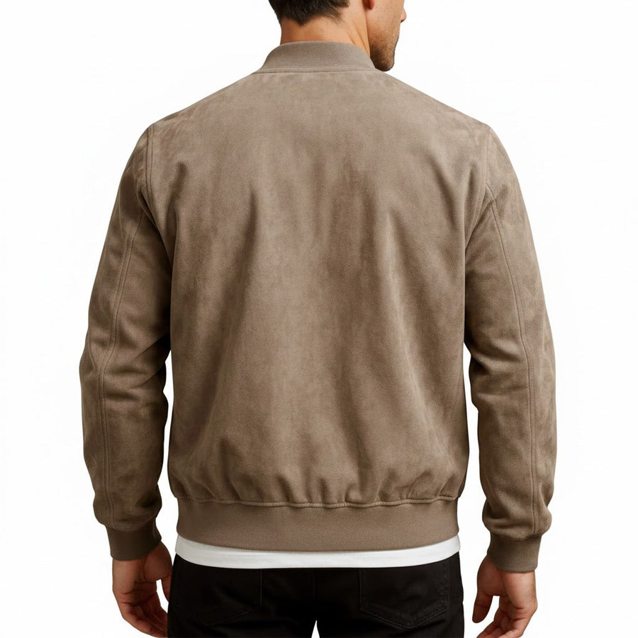 Marceaux — Chaqueta de ante auténtico para hombre