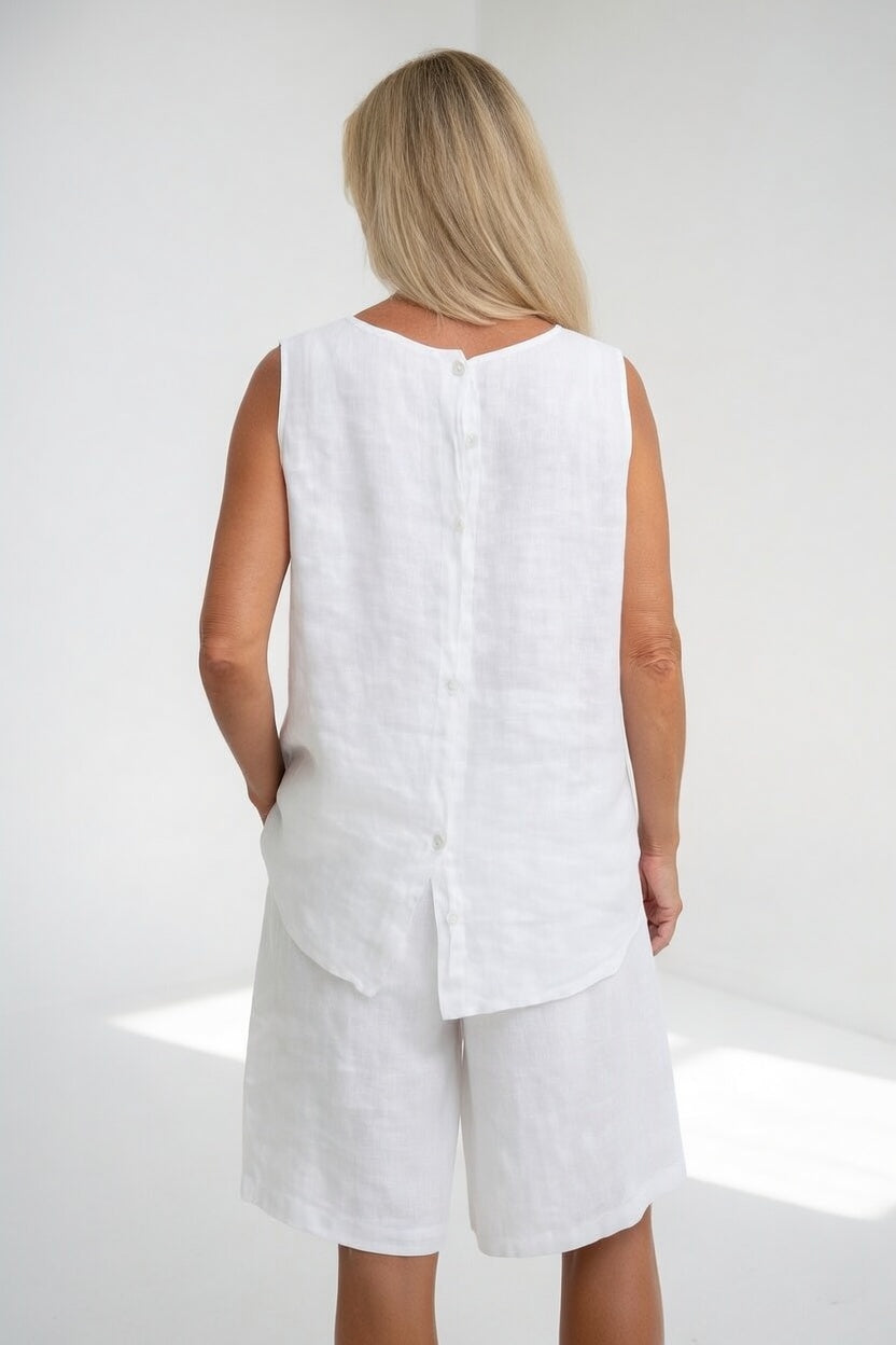 Alméline — Conjunto sin mangas fluido de verano